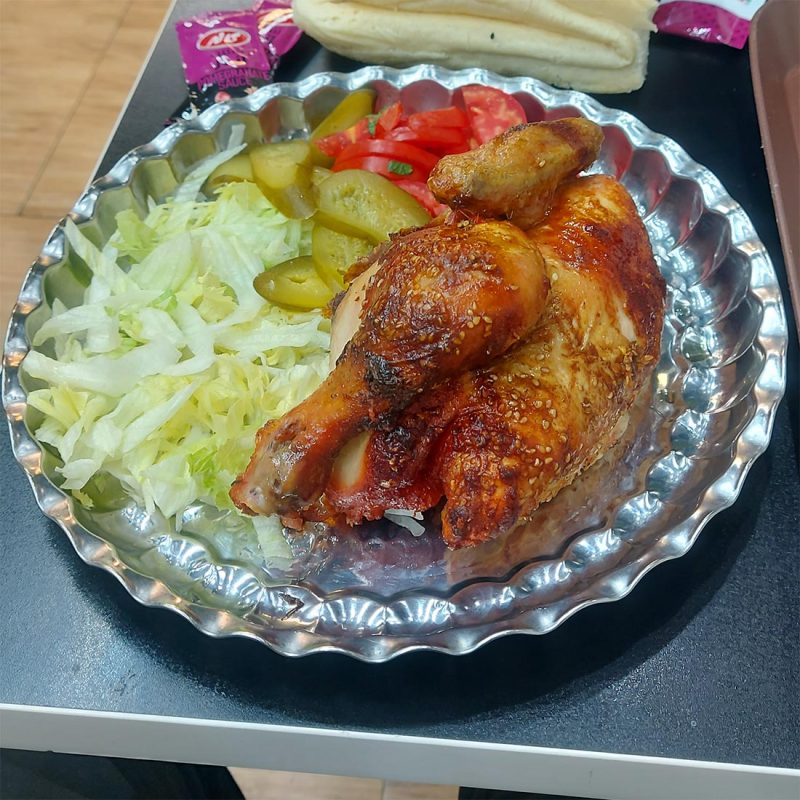 سینی استیل مجلسی لبه دار و ساده سایز 30