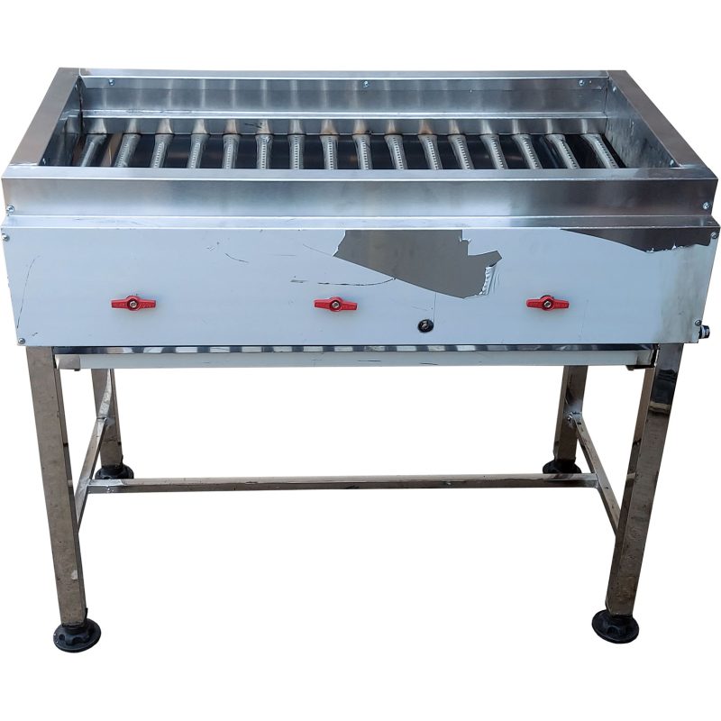 قیمت کباب پز گازی استیل 1 متر رستورانی خانگی ایستاده ارزان