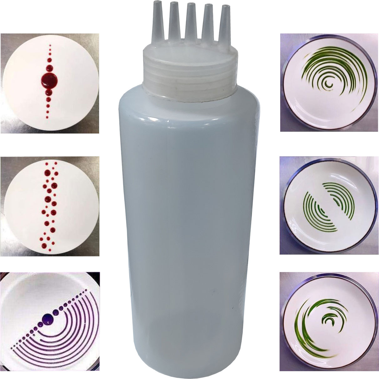 پمپ سس پلاستیک پنج سر فوق بزرگ 1200 میلی لیتر